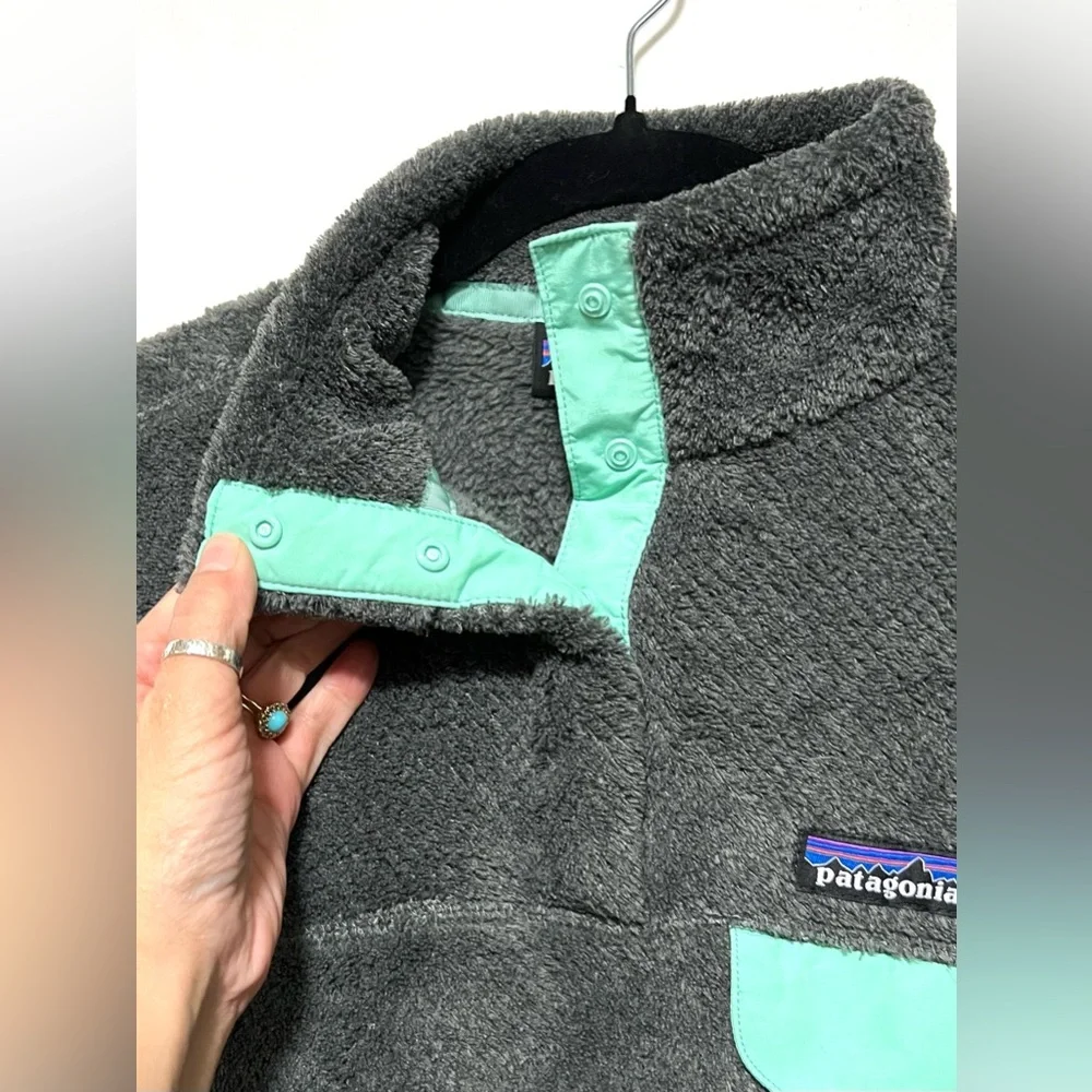 Patagonia Worn Wear Women's Re-Tool Snap-T Pullover Fleece Cozy Winter Warm